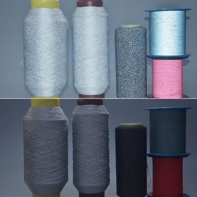 0.3MM Natürliche graue Farbe Licht reflektierendes Streifen reflektierendes Gewinde reflektierendes Garn
