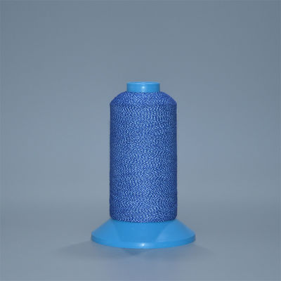 Blaue Farbe reflektierende Garne 0,20 mm reflektierende Nähgarne Stickerei