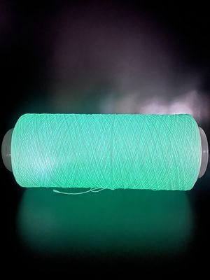 Polyester-Fluoreszenzknittgarne Weiße Schuhe Oberteil glänzend