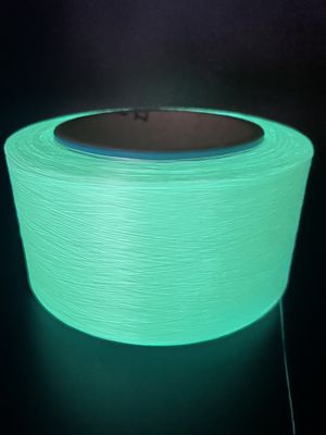 Polyester-Fluoreszenzknittgarne Weiße Schuhe Oberteil glänzend