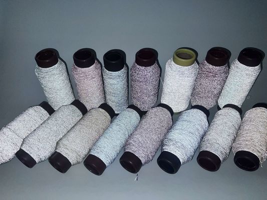 Graue Farbe Hochreflektierendes Garn Weichreflektierendes Nähfaden Reflektierendes Stickfaden