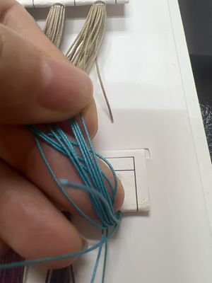 0.3mm Wachsbeschichtete Garne Polyester Flachgewachster Faden Hochfestigkeit Polyester Wachs Nähfaden